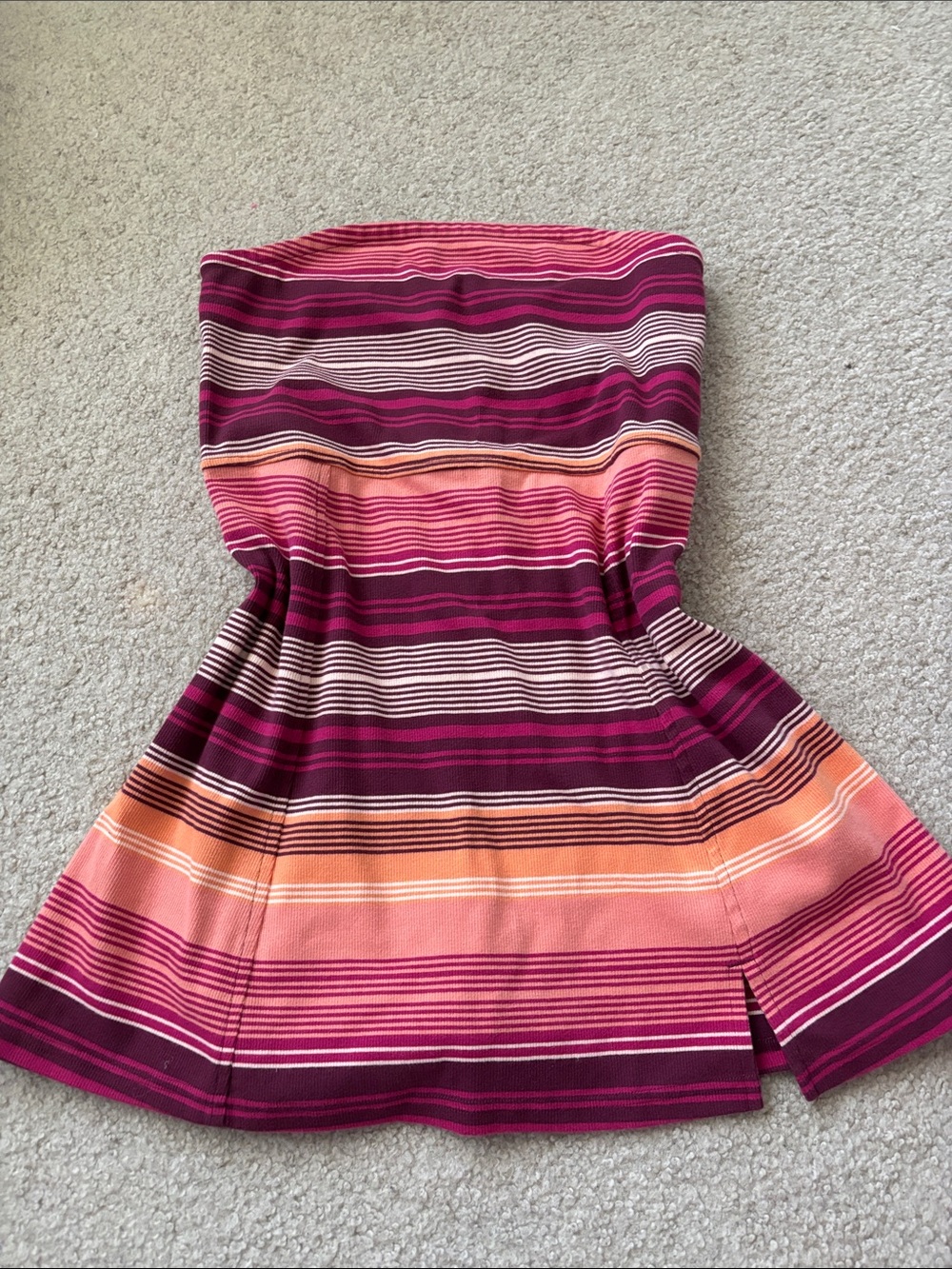 American Eagle Outfitters Striped magenta and Orange mini dress